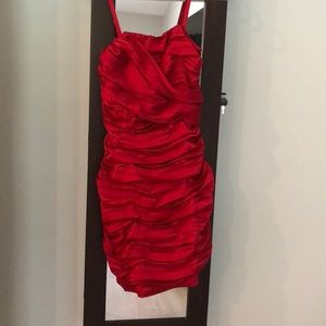 Express red dress gorgeous.  Size 6. Perfect for New Years. Never worn with tags
